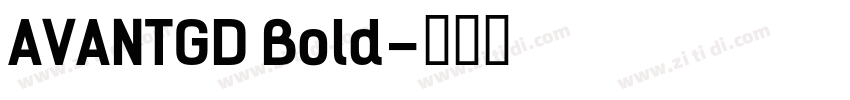 AVANTGD Bold字体转换